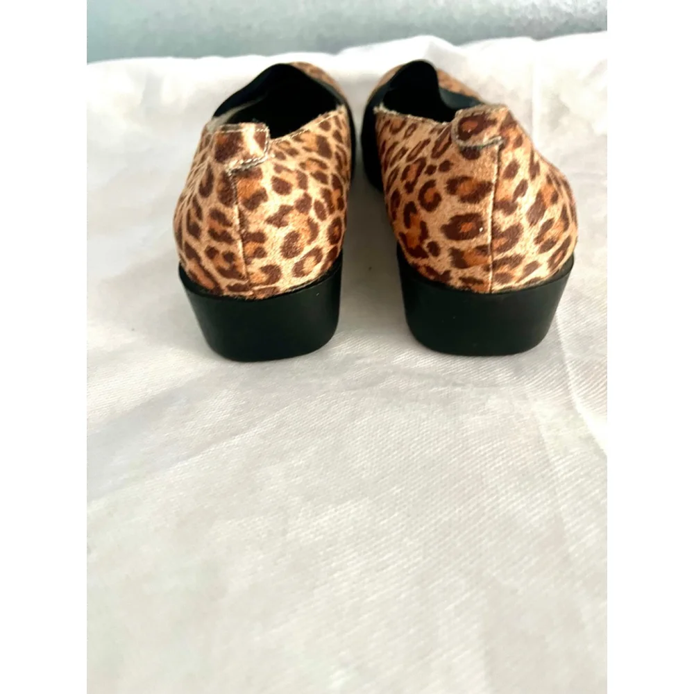 Cliffs by White Mountain Hoffman Wedge Loafers with Leopard print Women Size 8